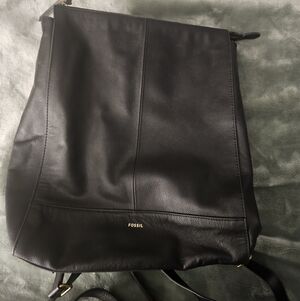 Fossil Black Backpack